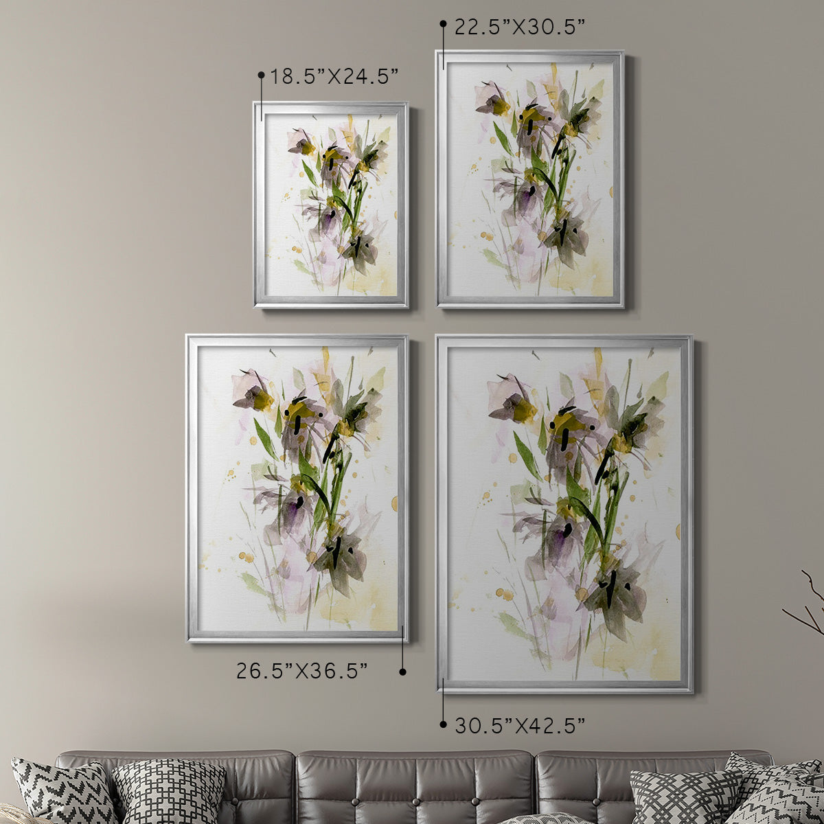 After Rain IV - Modern Framed Canvas Print