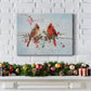 Cardinals in Winter - Premium Gallery Wrapped Canvas  - Ready to Hang