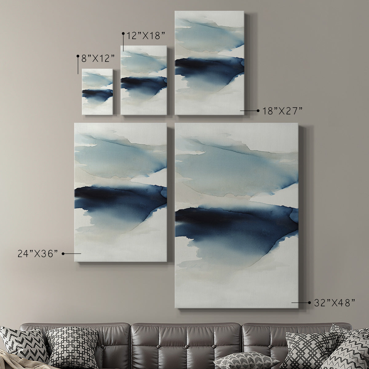 Waves I Premium Gallery Wrapped Canvas - Ready to Hang