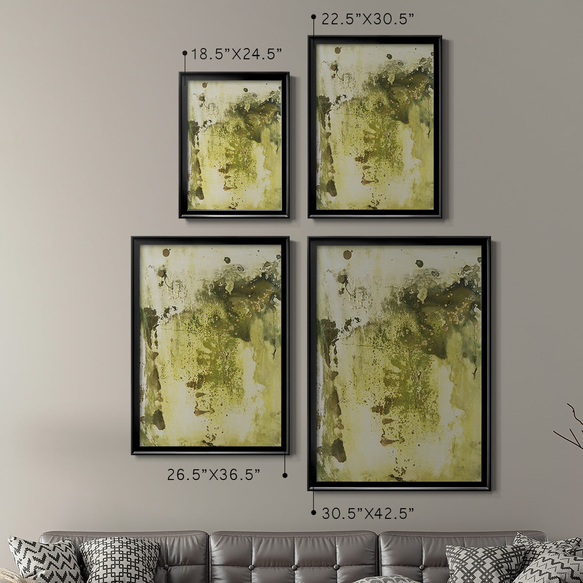 Canyon Diptych I - Modern Framed Canvas Print
