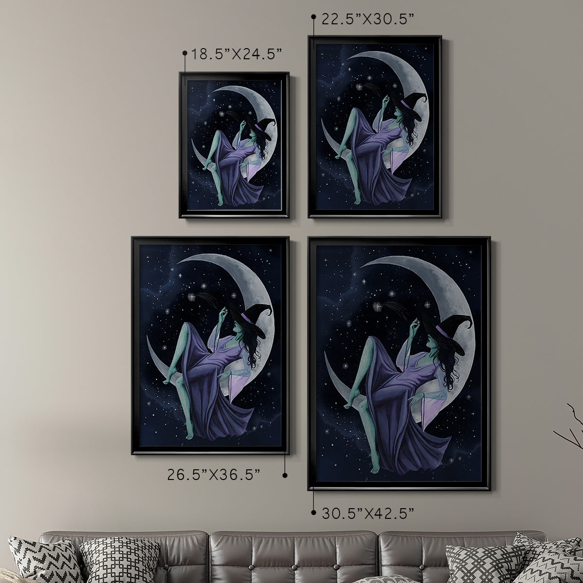 Star Sorceress I - Modern Framed Canvas Print