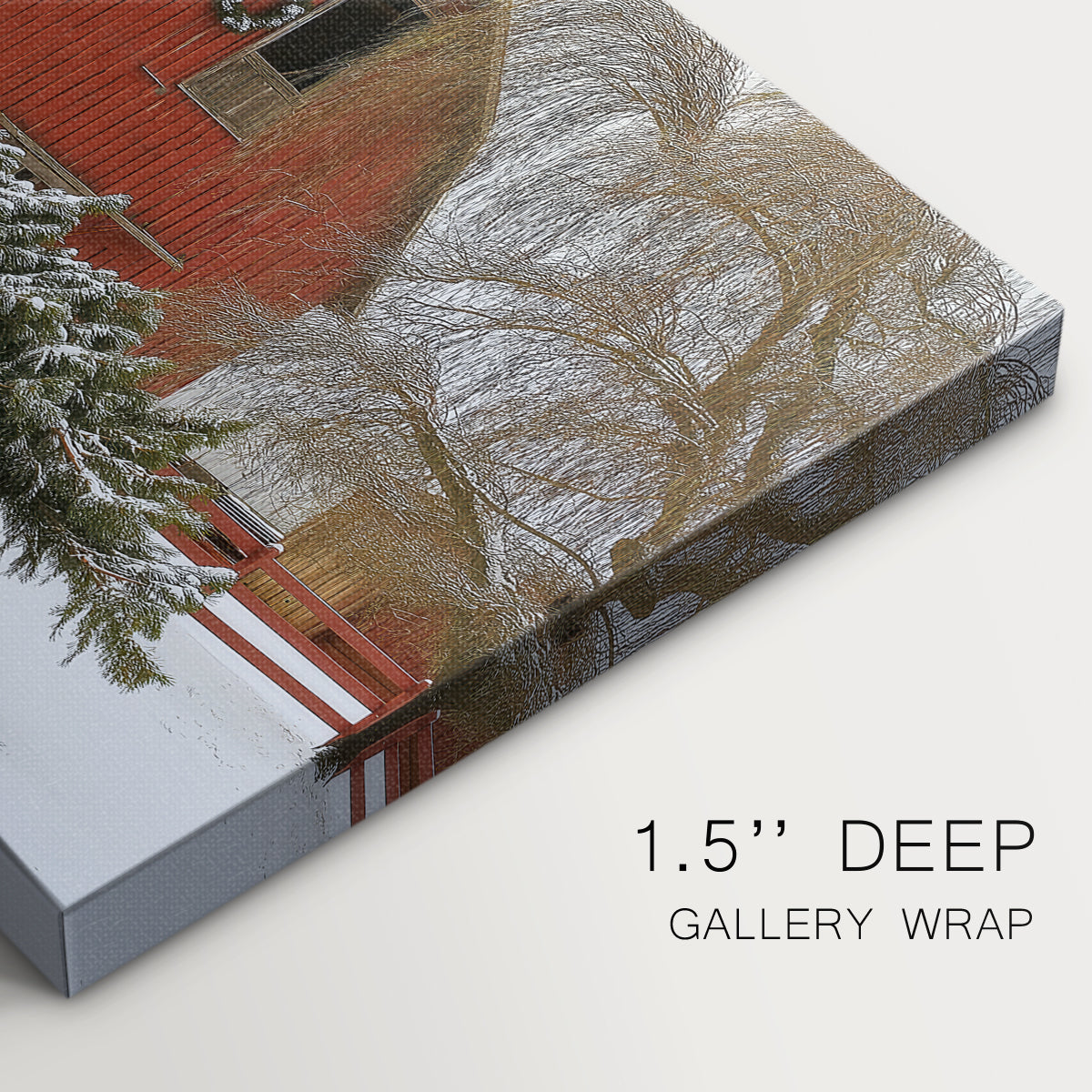 Sleigh of Warm Lantern Promise - Canvas Art Print