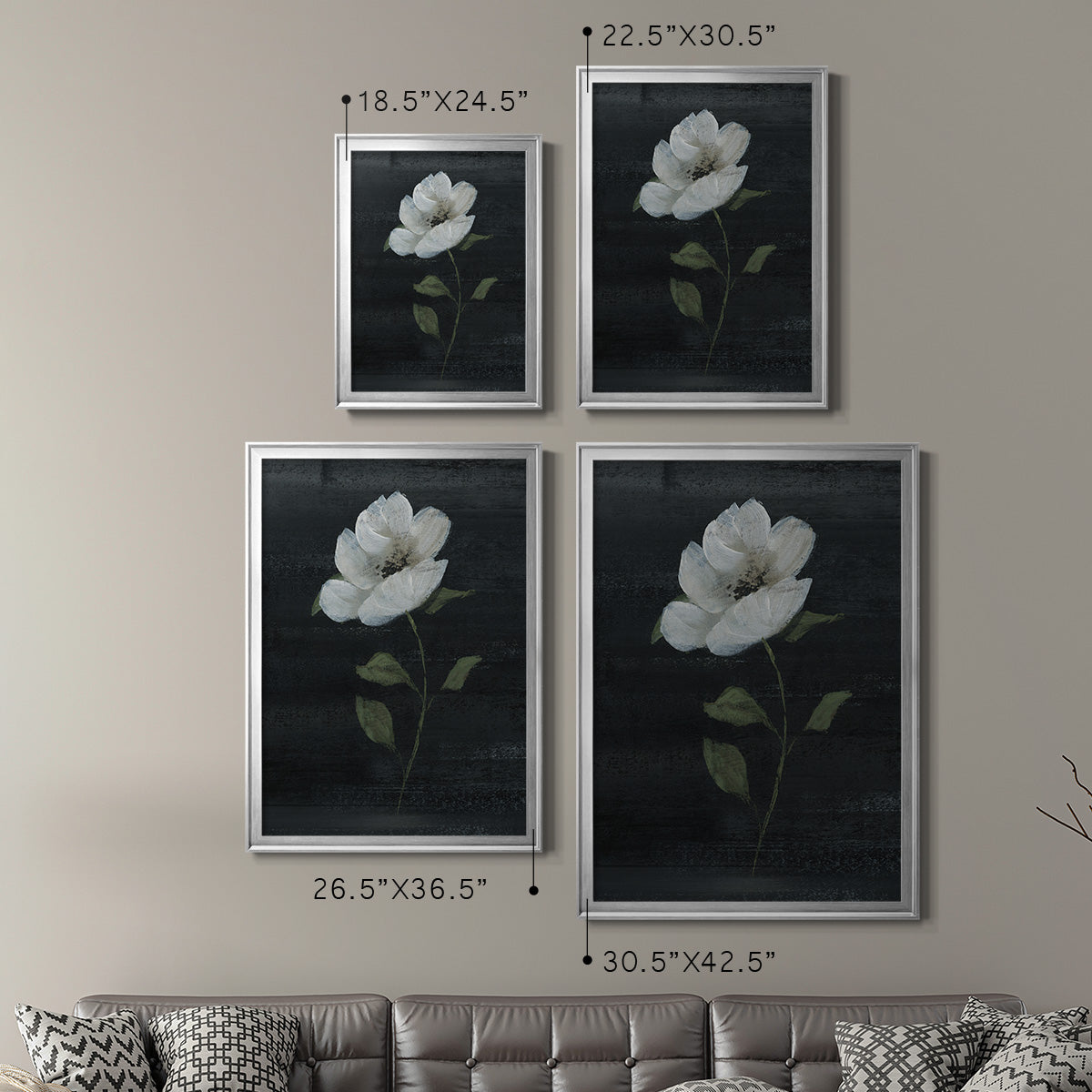 Country Botanical II - Modern Framed Canvas Print