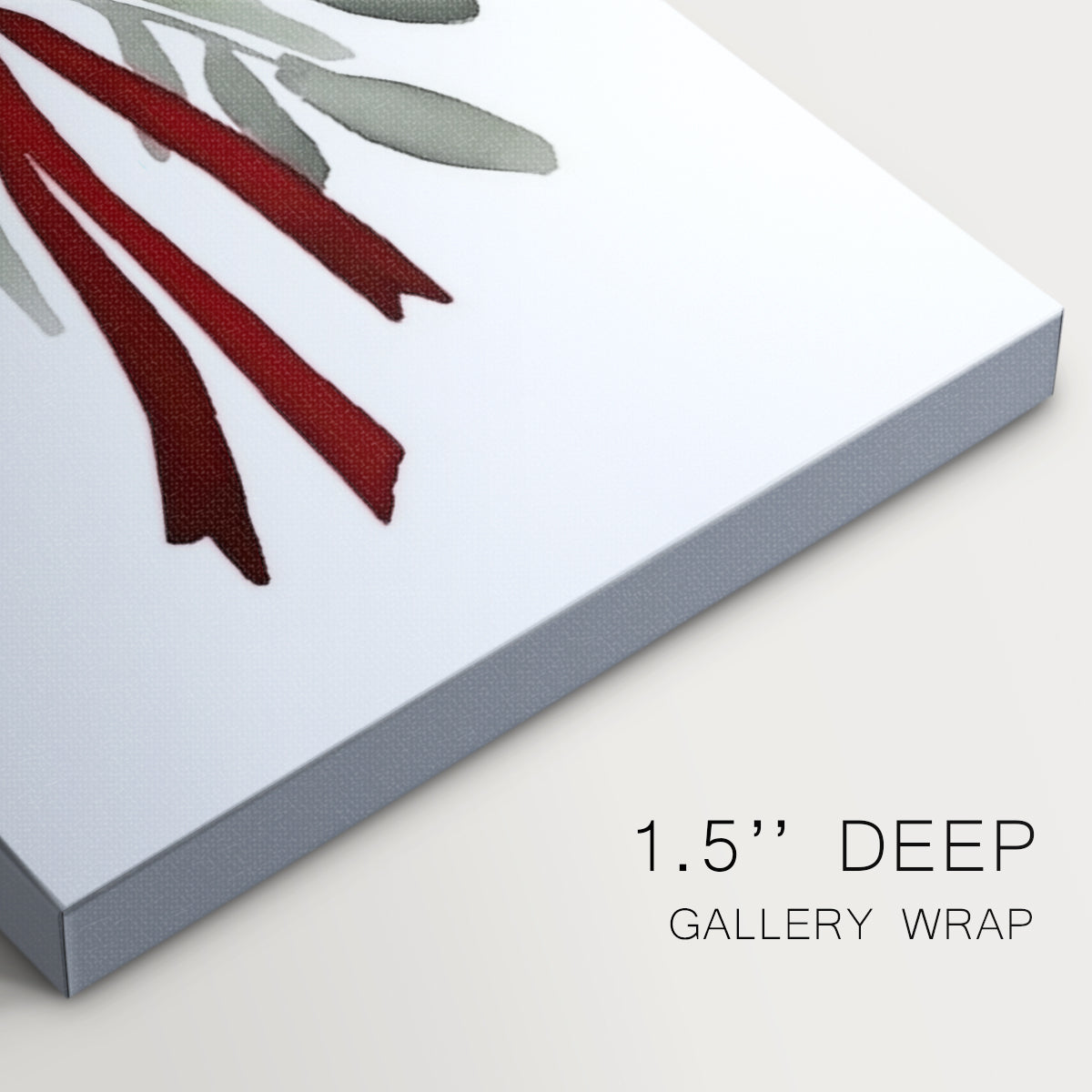 Mistletoe of Frostlit Whisper - Canvas Art Print