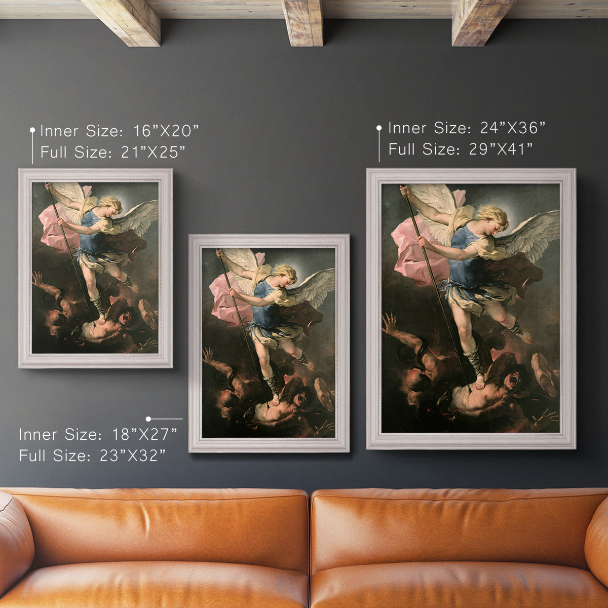 St. Michael - Ornate Framed Canvas Print