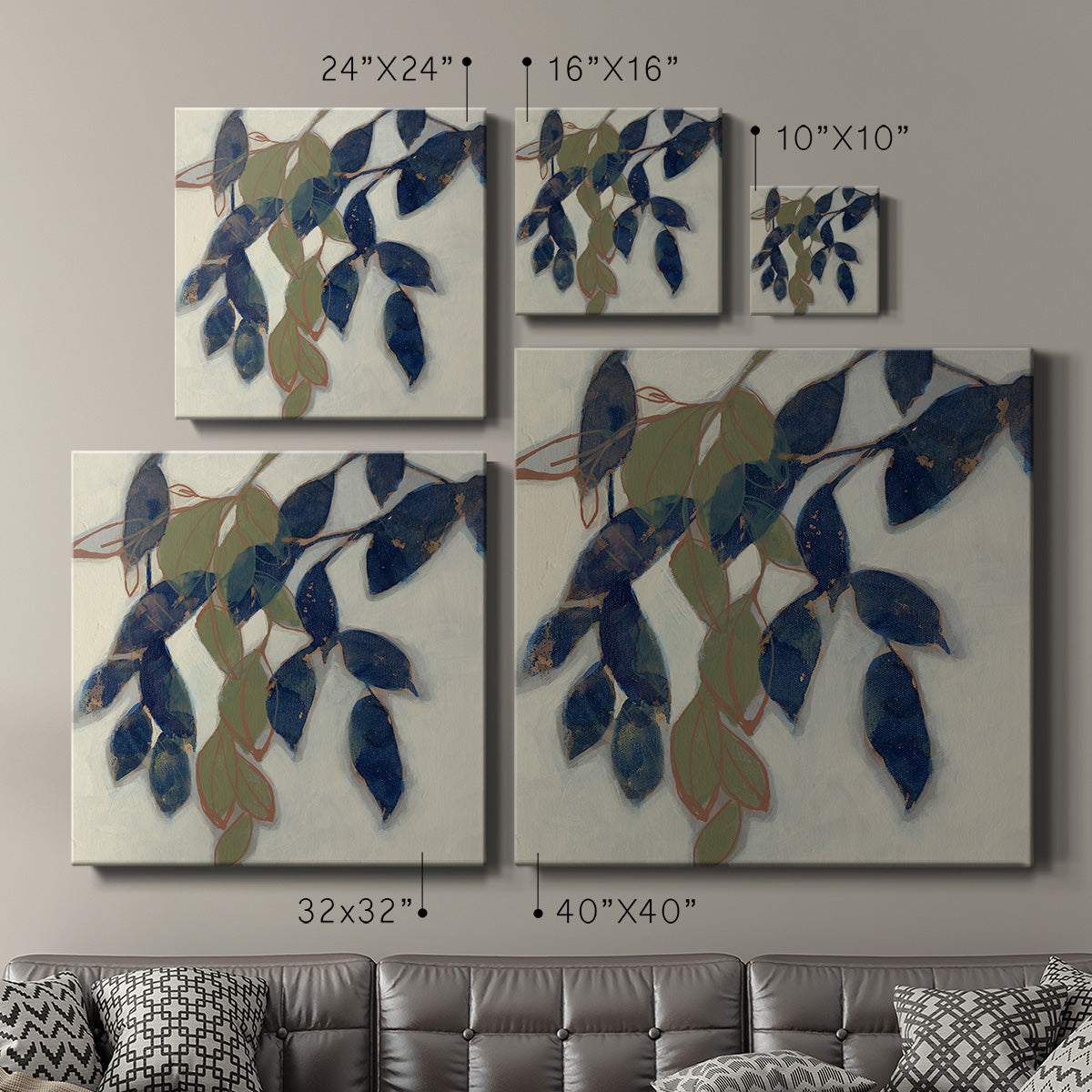 Entwined Leaves I - Canvas Art Print