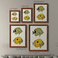 Yellow & Grey Fish III - Premium Framed Canvas 2 Piece Set - Ready to Hang