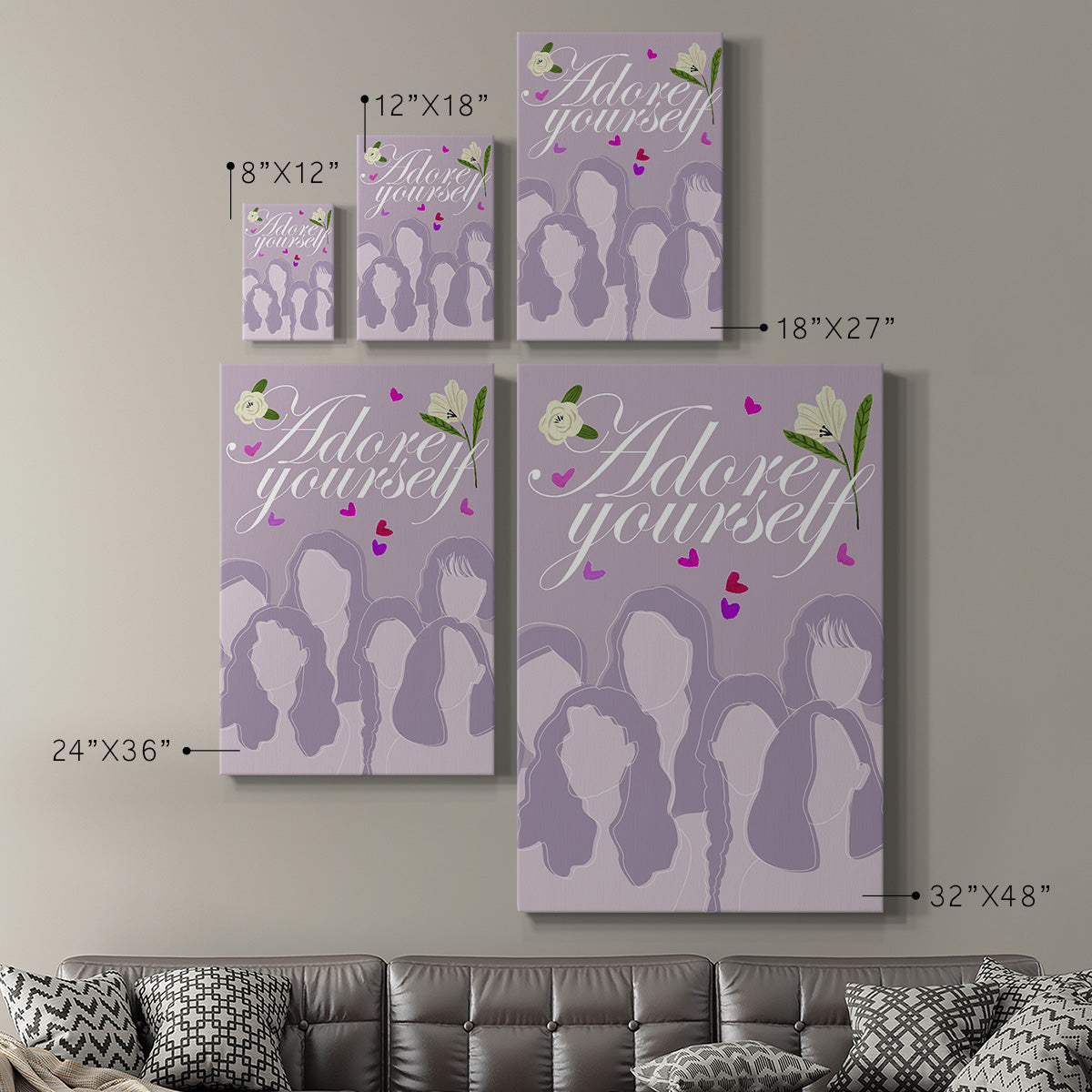 Happy Galentine's Day Collection B - Canvas Art Print