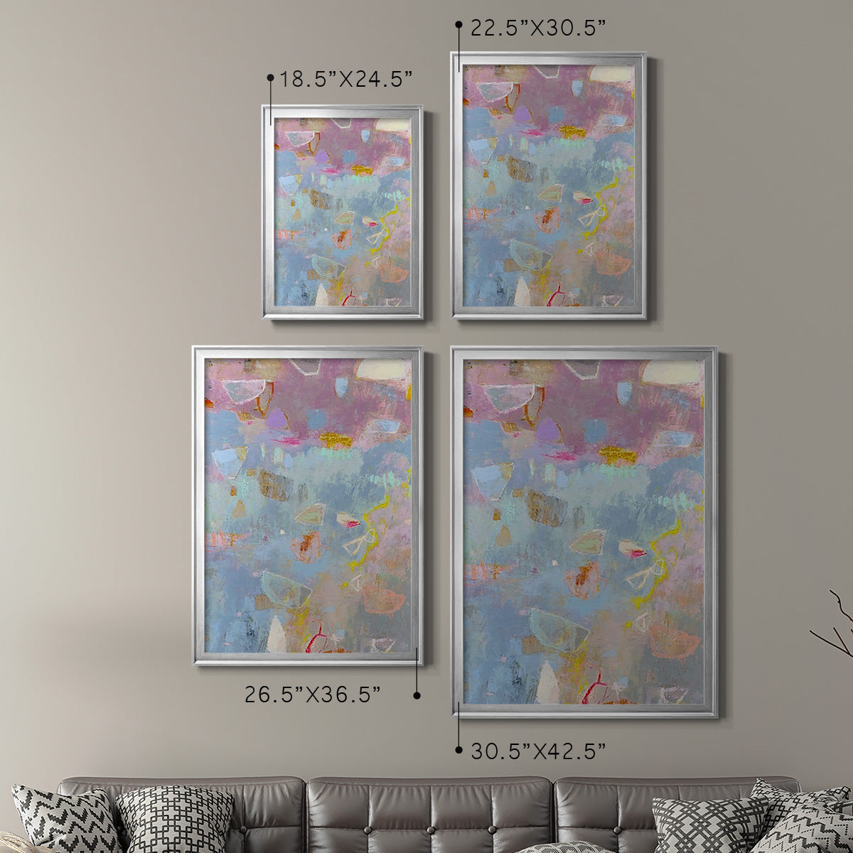 Whilst II - Modern Framed Canvas Print