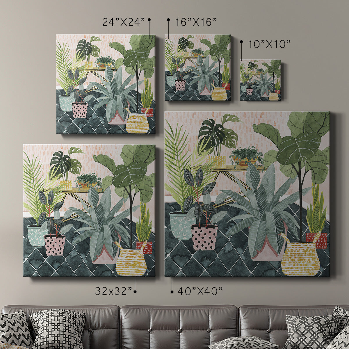 Modern Jungle I - Canvas Art Print