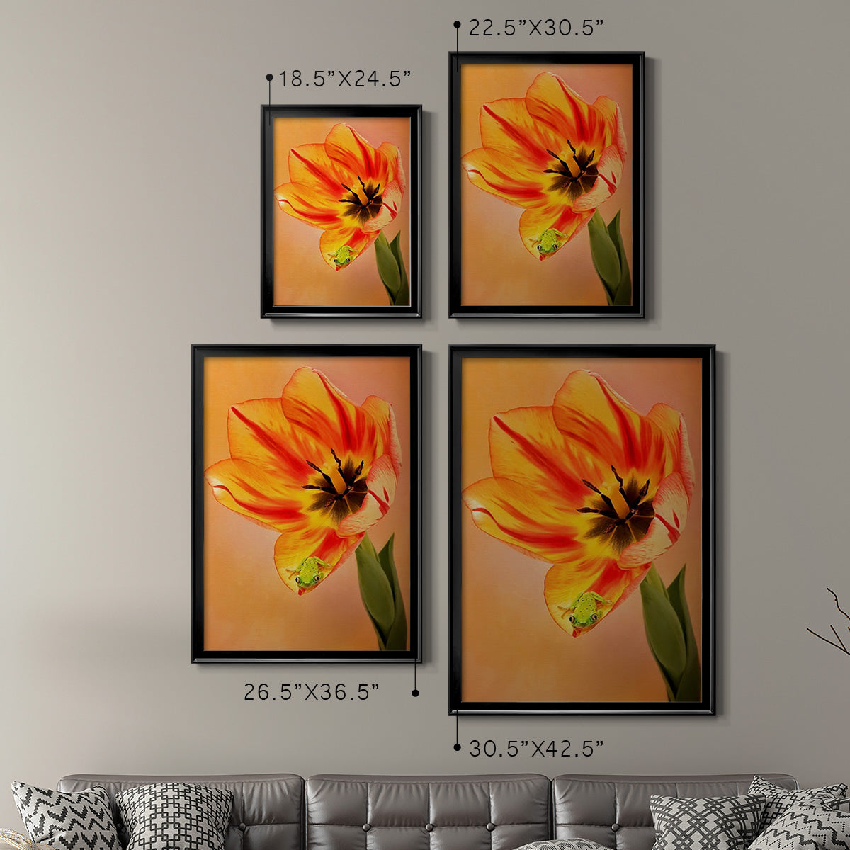 Hanging On VI - Modern Framed Canvas Print