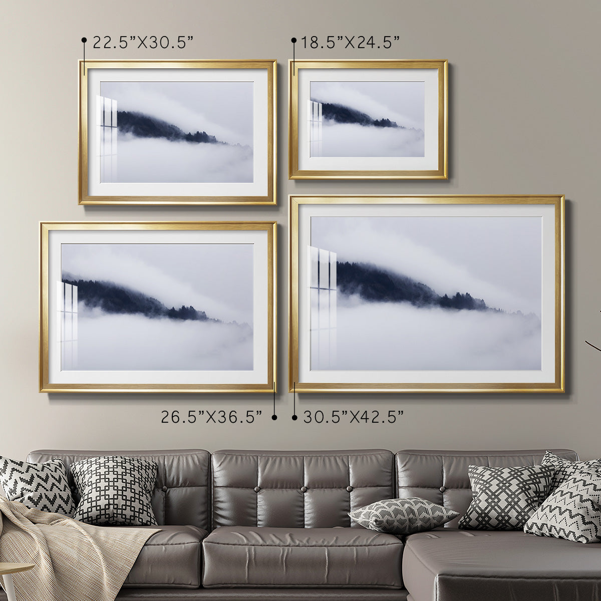 In the Clouds - Modern Framed Art Print