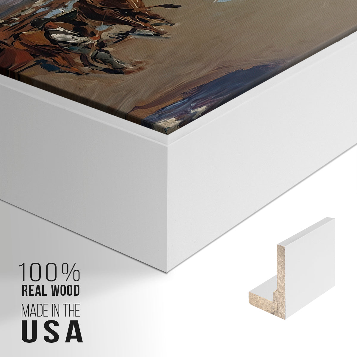 The Beach at Valencia, 1908 - Floater Framed Canvas Print