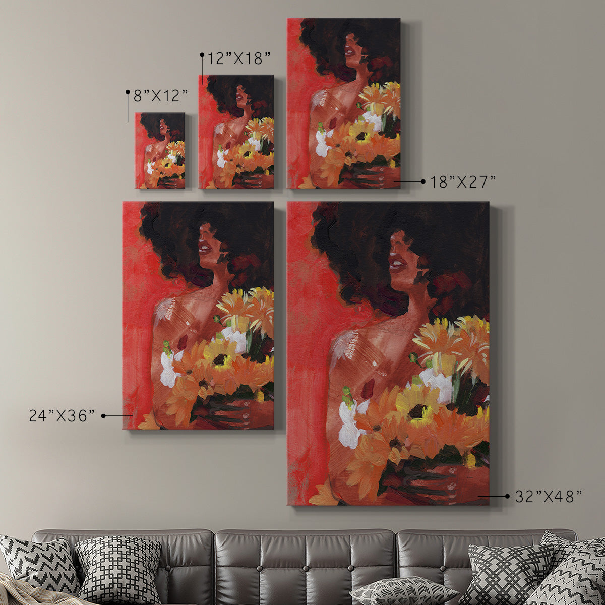 Through the Flowers I Premium Gallery Wrapped Canvas - Ready to Hang