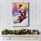 Here Comes Santa Premium Gallery Wrapped Canvas - Ready to Hang