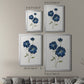 Blue Mums - Modern Framed Canvas Print