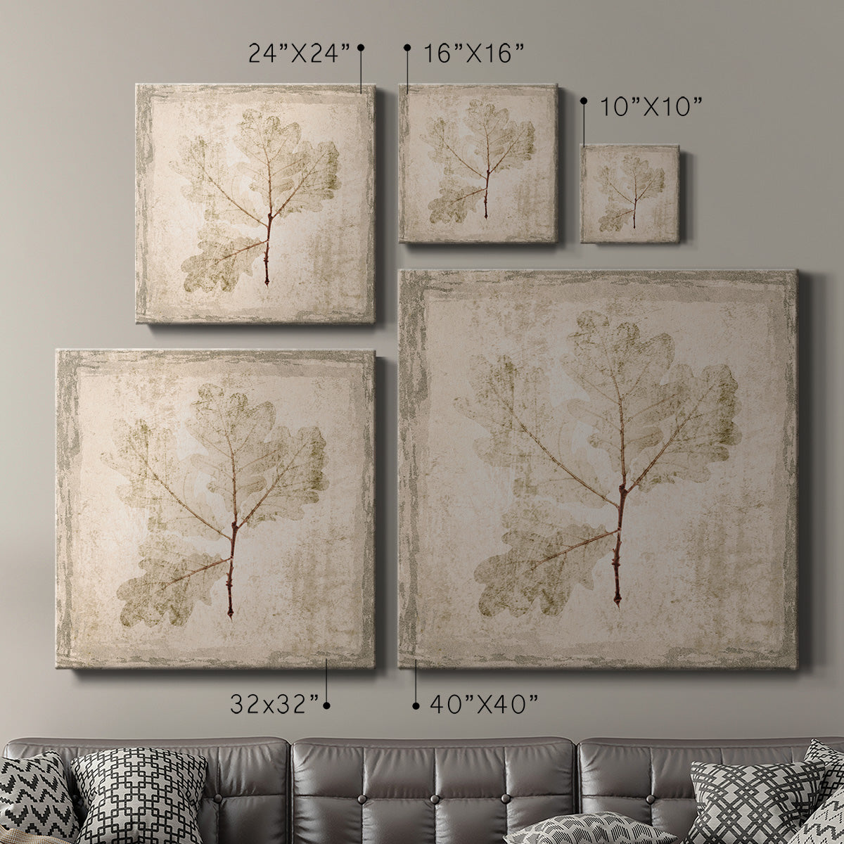 Stone Leaf III - Canvas Art Print