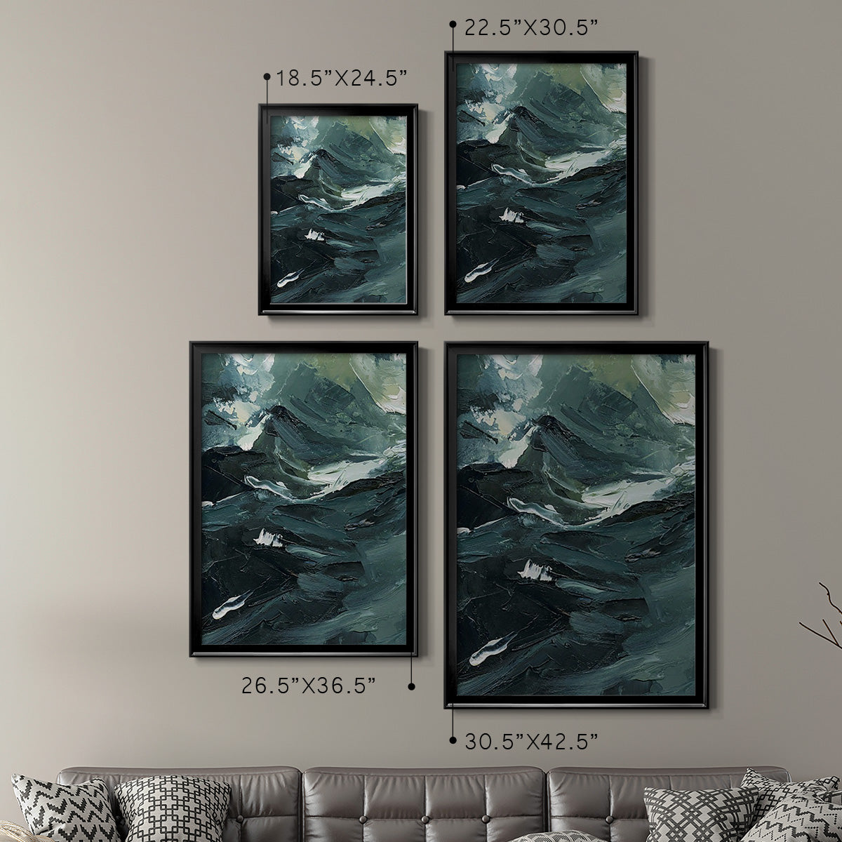 Lost in the Sea I - Modern Framed Canvas Print