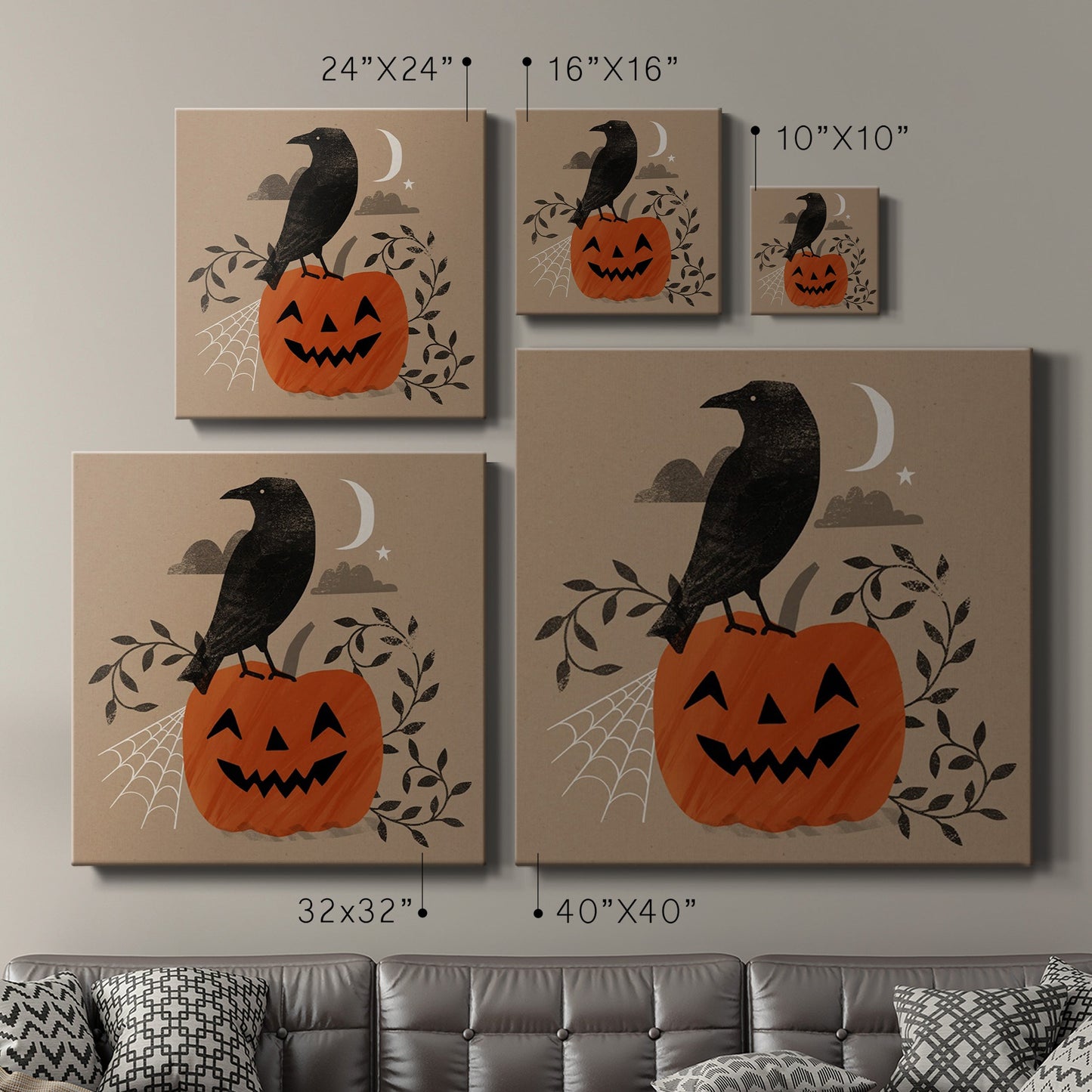 Graphic Halloween II - Canvas Art Print