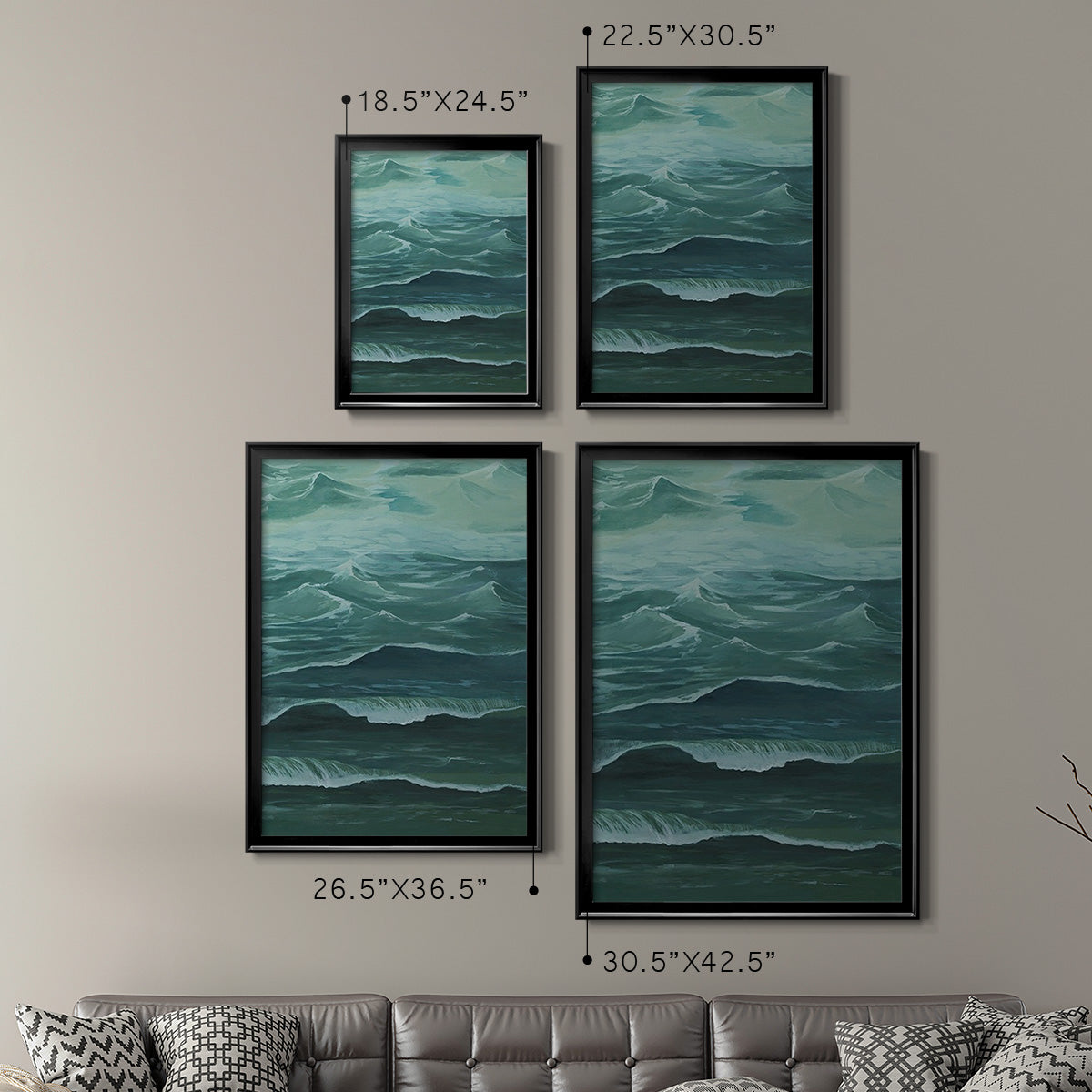 Sandbar Break I - Modern Framed Canvas Print