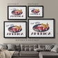 God Bless America Truck - Modern Framed Art Print