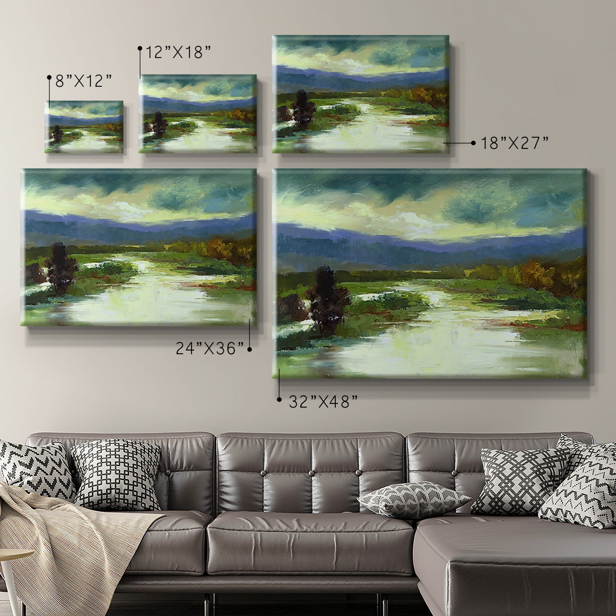 Mountain Meadow Premium Gallery Wrapped Canvas - Ready to Hang