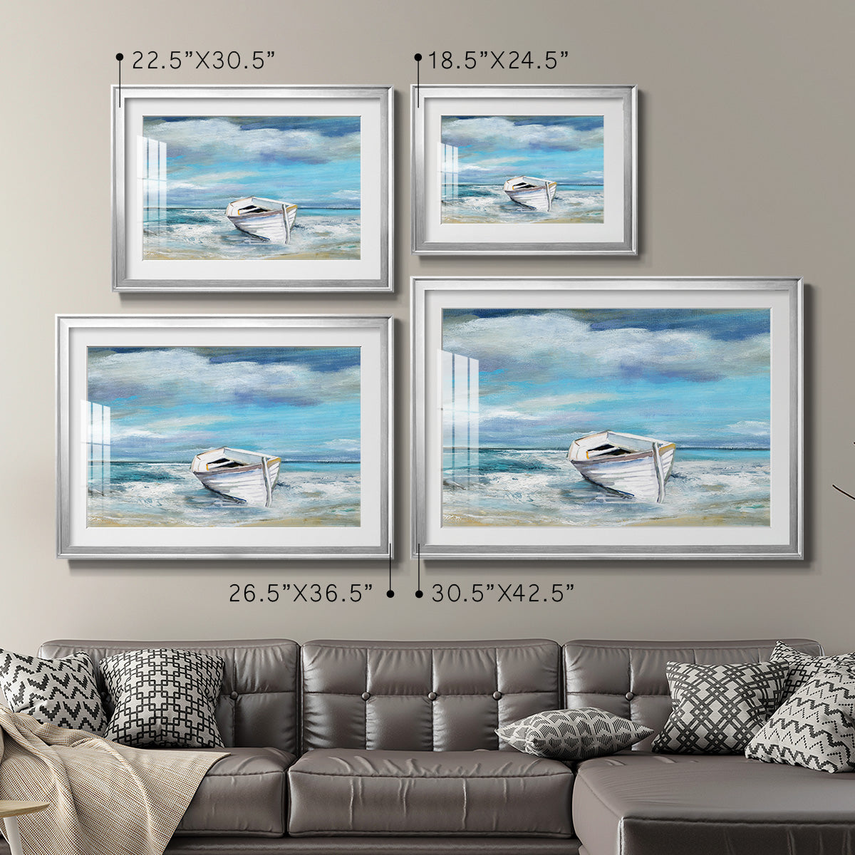 Classic Coast - Modern Framed Art Print