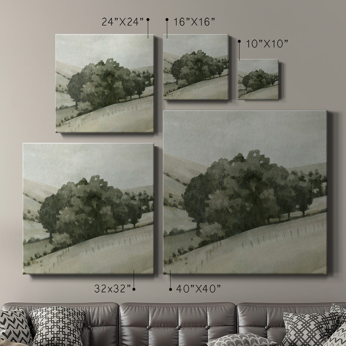 Rolling Grove I-Premium Gallery Wrapped Canvas - Ready to Hang