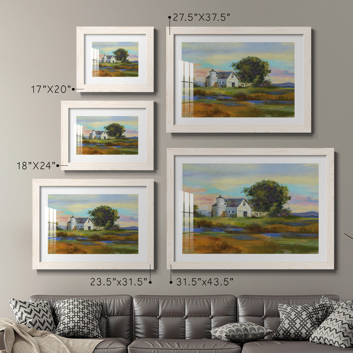 Down By The Barn - Barnwood Framed Art Print