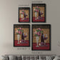 Vintage Flowers and Wine I - Modern Framed Canvas Print