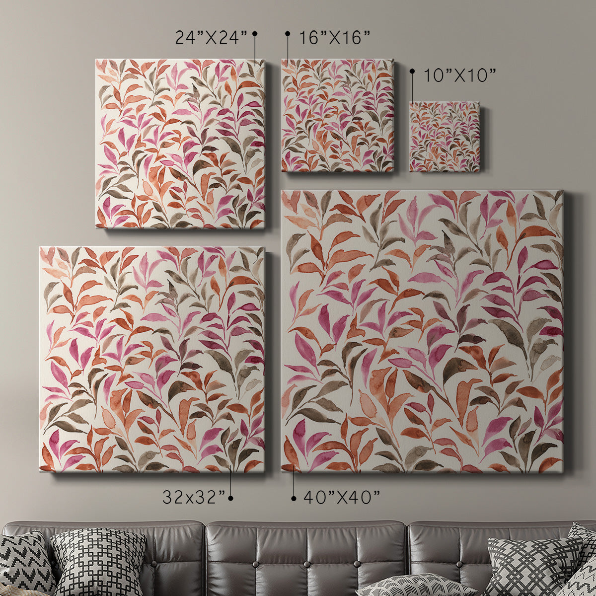 Autumn Fronds I-Premium Gallery Wrapped Canvas - Ready to Hang