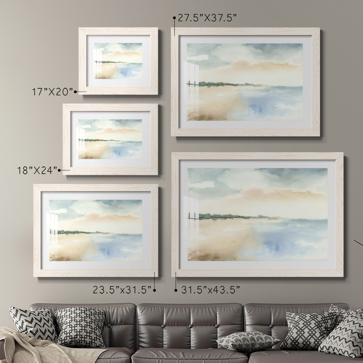 Simple Sea - Barnwood Framed Art Print