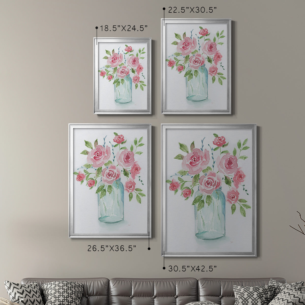 Adorable II - Modern Framed Canvas Print