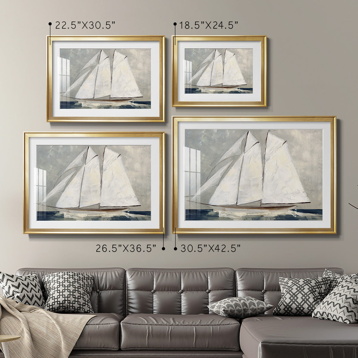 Setting Sail - Modern Framed Art Print
