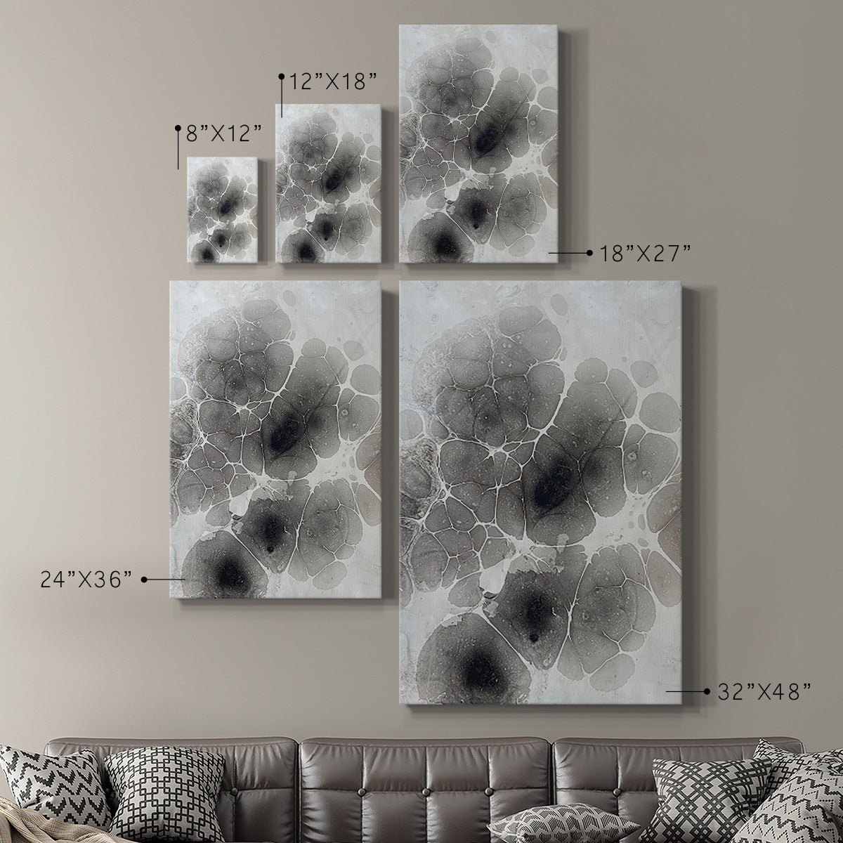 Marbling XI - Canvas Art Print