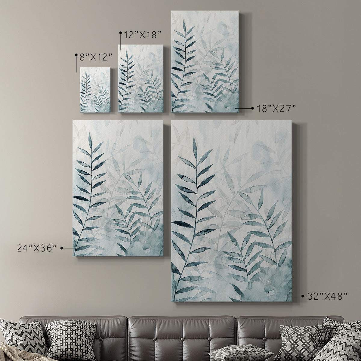 Bamboo Whisper I Premium Gallery Wrapped Canvas - Ready to Hang