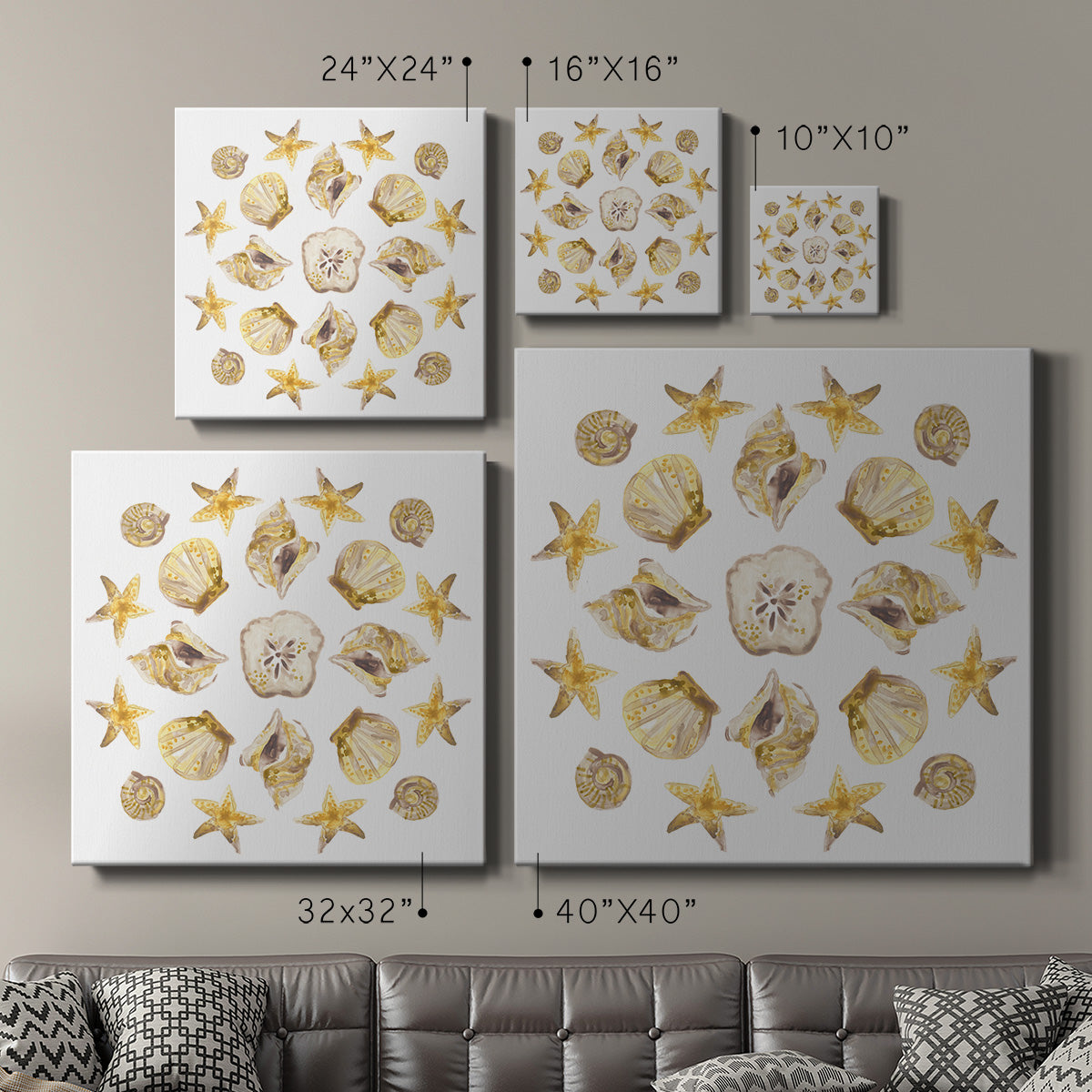 Seaside Kaleidoscope III - Canvas Art Print