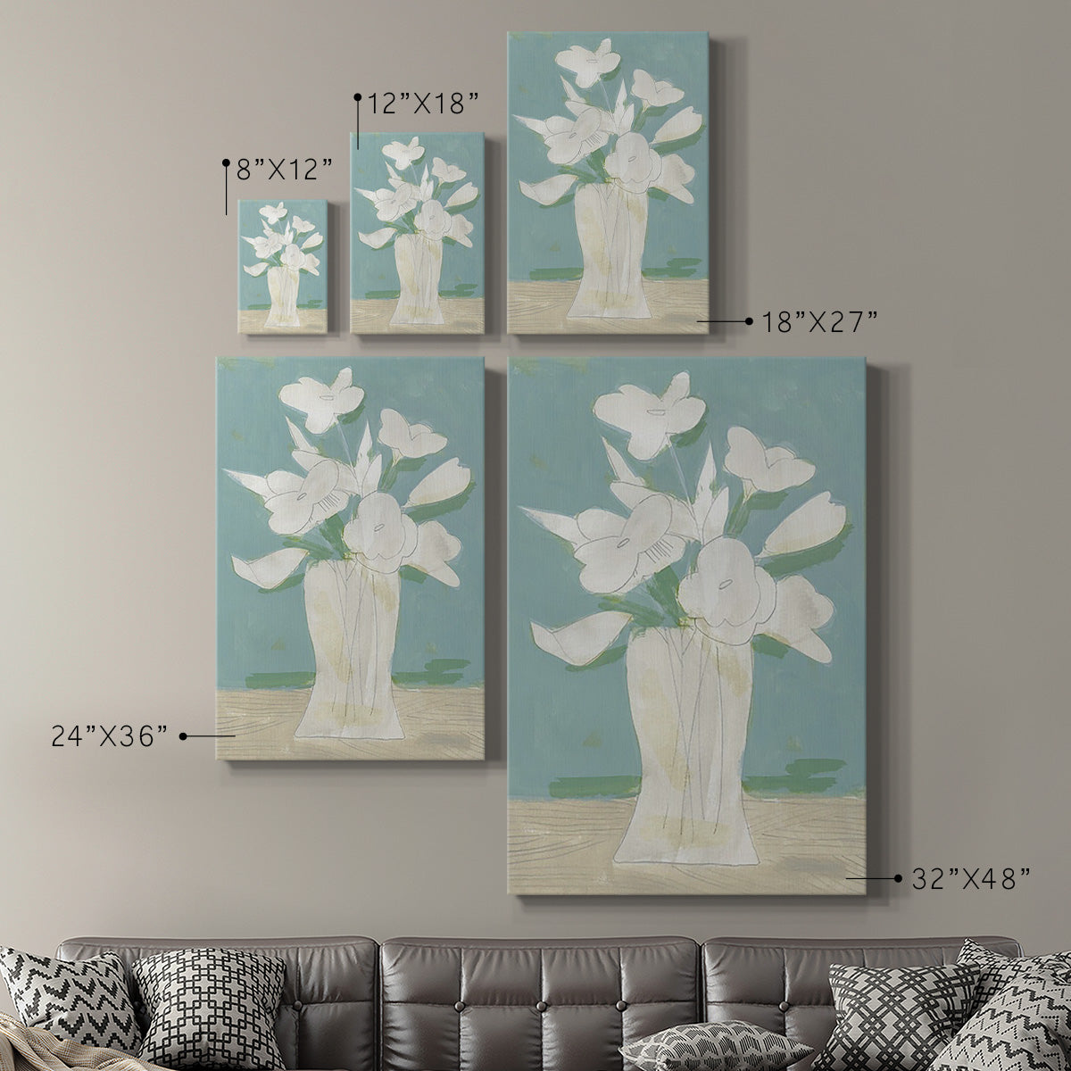 Muted Spring Arrangement I - Canvas Art Print