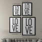 Bold Love II - Modern Framed Canvas Print