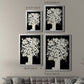 Floral Silhouette - Modern Framed Canvas Print