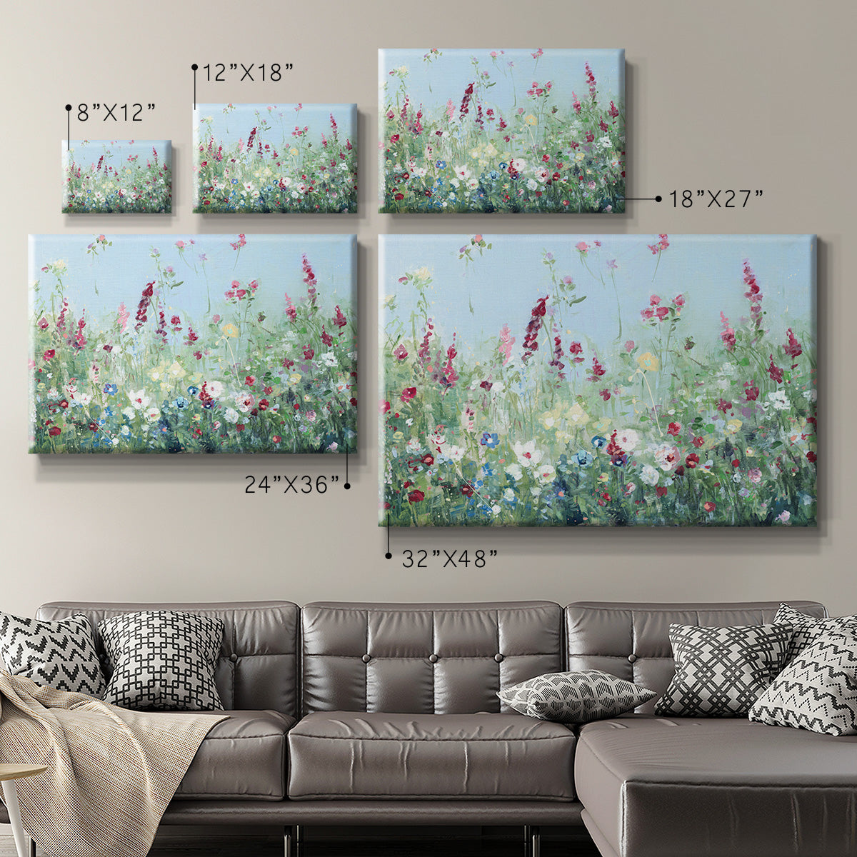 Sweet Summer Meadow Premium Gallery Wrapped Canvas - Ready to Hang