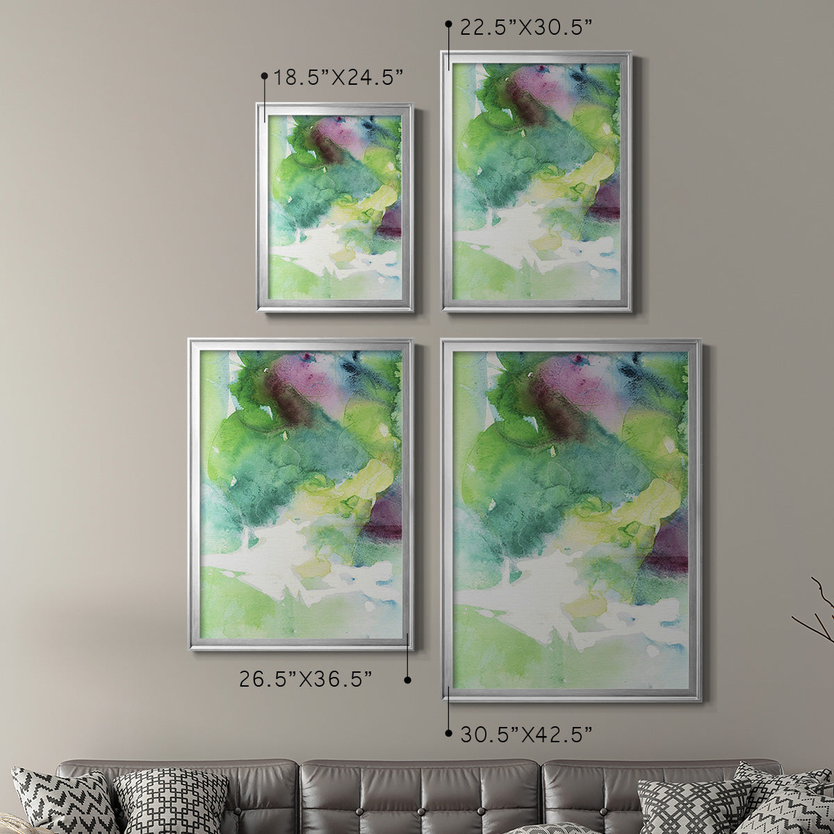 Rising Above IV - Modern Framed Canvas Print