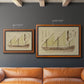 Antique Ship Plan VI Premium Framed Canvas- Ready to Hang