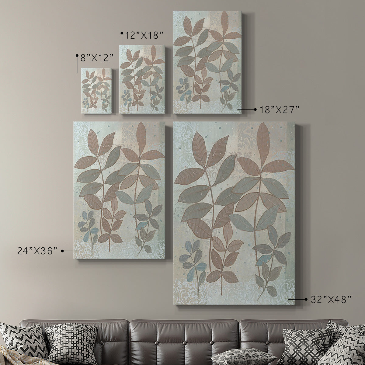 Leaf Cluster II - Canvas Art Print