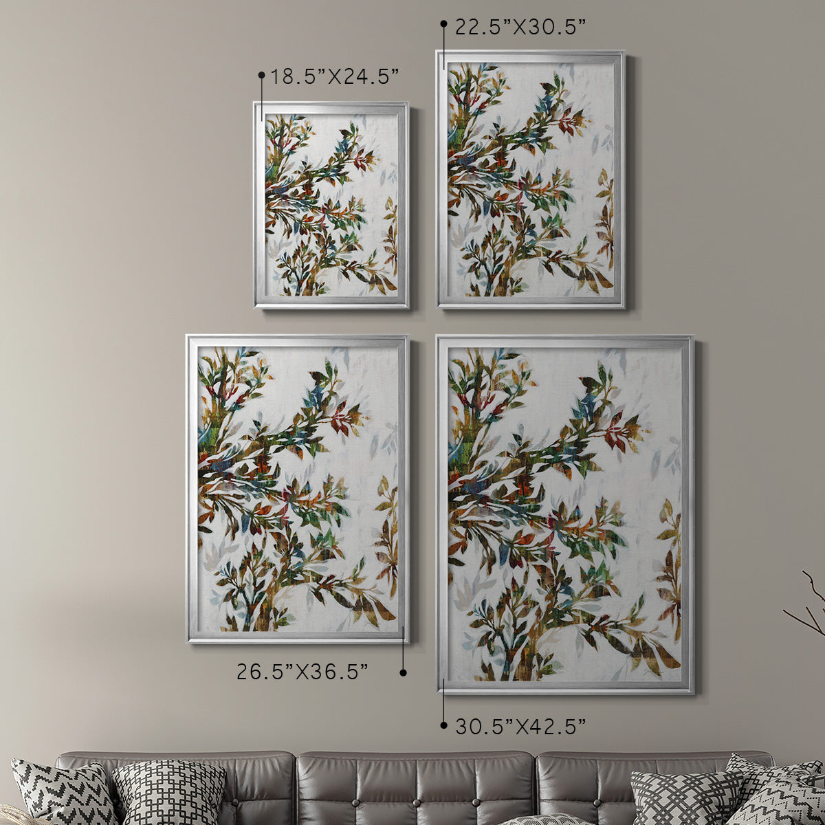 Tree of Life II - Modern Framed Canvas Print