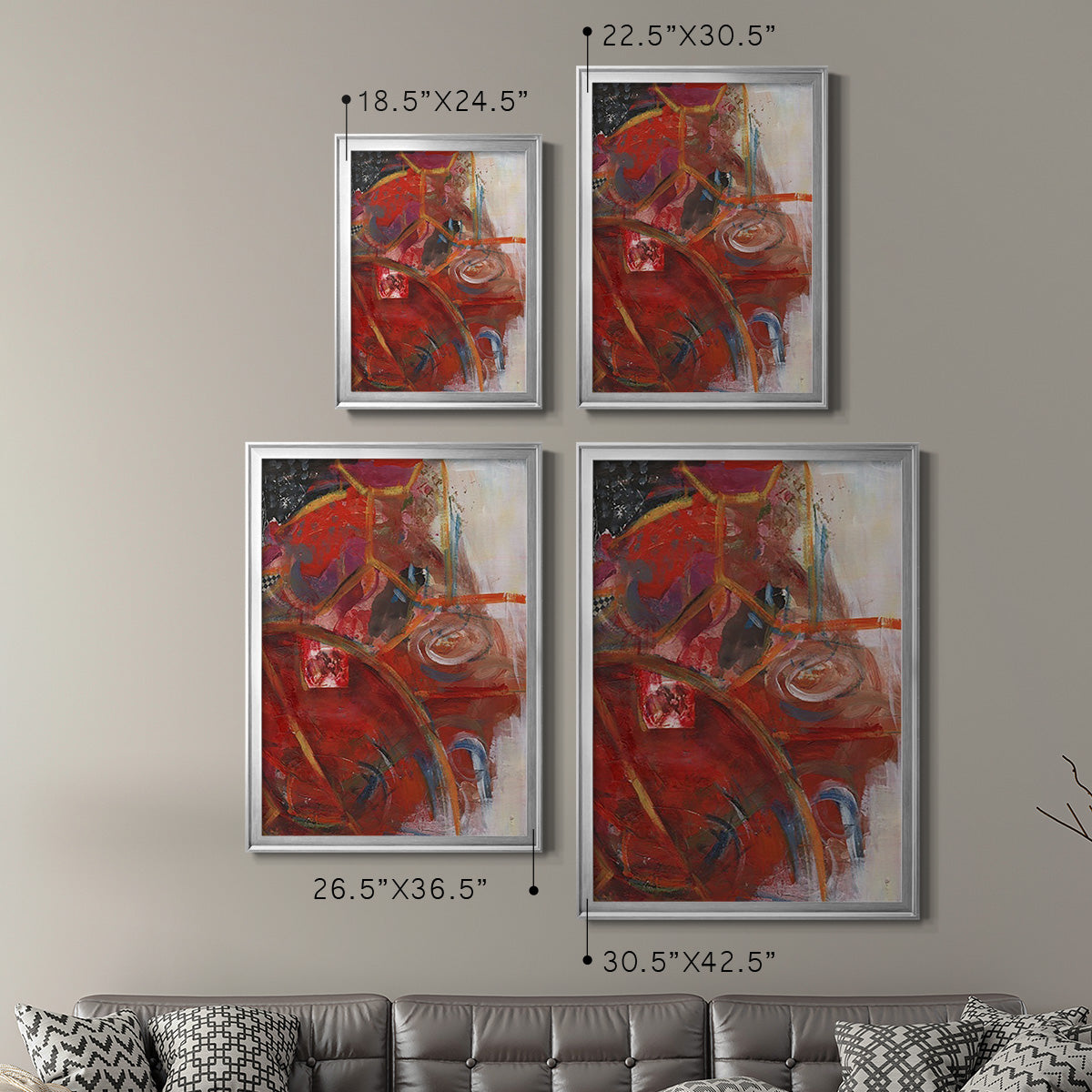 City Life I - Modern Framed Canvas Print