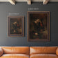 Classical religious portrait of Paul the Apostle by Rembrandt van Rijn in an ornate bronzed mahogany wood frame shown in multiple vertical size options.