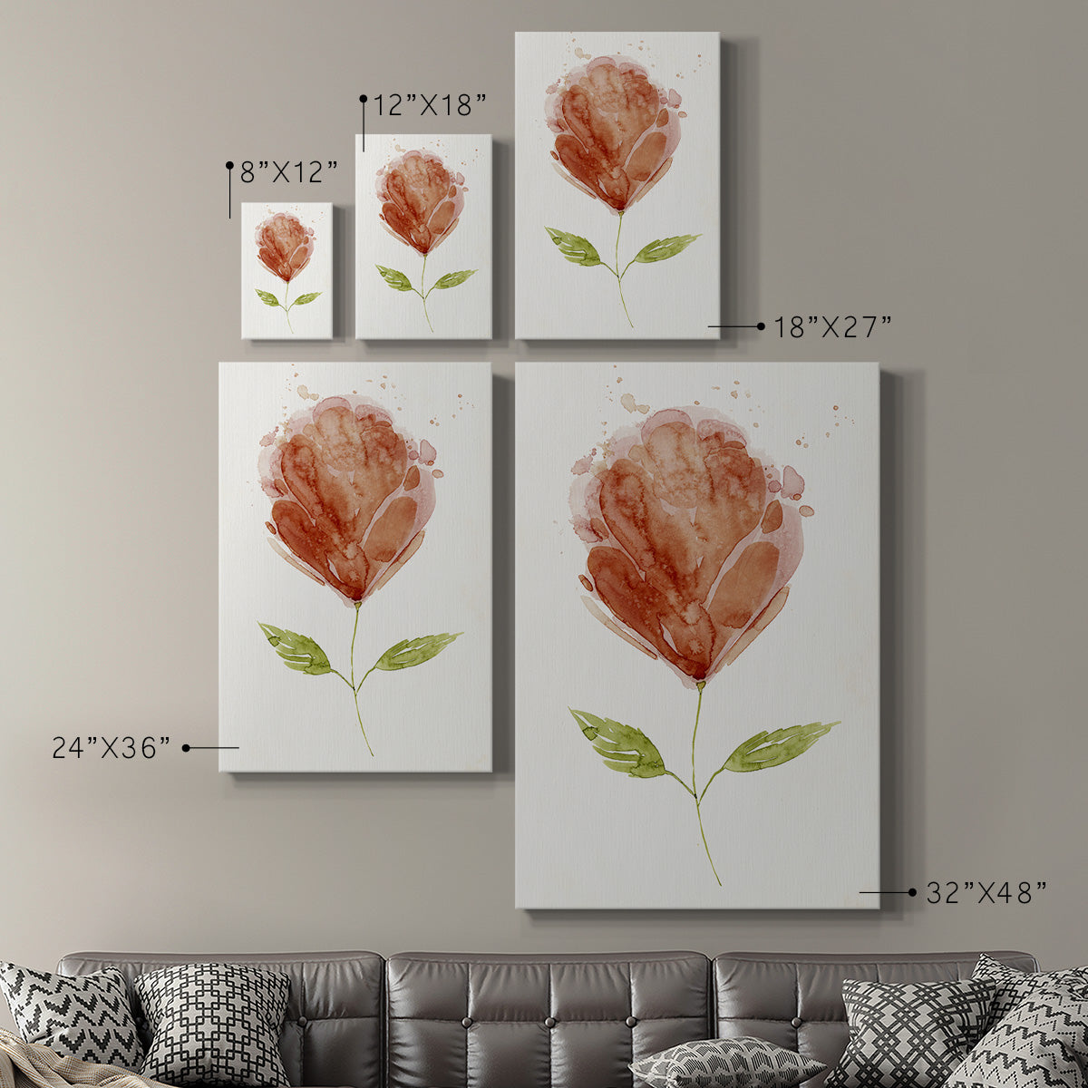 Boom Bloom I Premium Gallery Wrapped Canvas - Ready to Hang