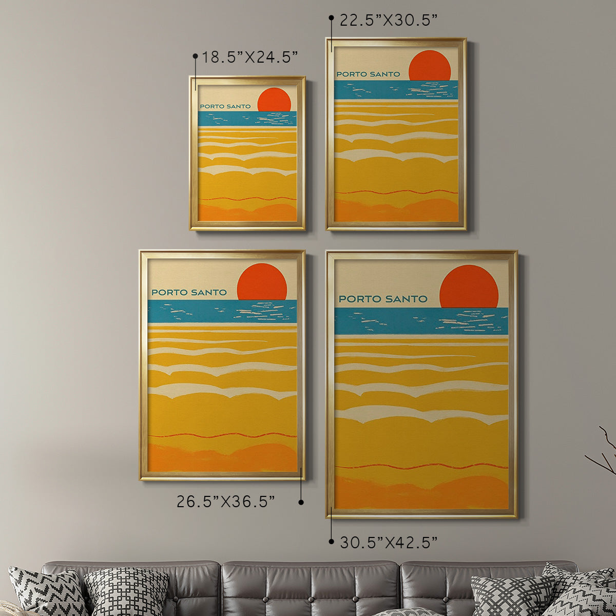 Summer Abroad I - Modern Framed Canvas Print