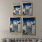 Santorini Sidewalk - Modern Framed Canvas Print